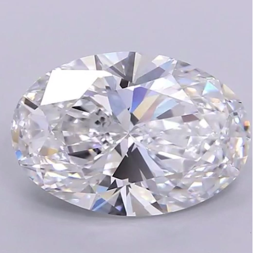 Муассанит 8x11 мм 4 карата Огранка: Овал Цвет: бесцветный (белый)