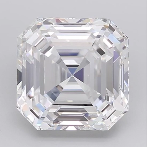 Муассанит 7,5x7,5 мм 2,2 карата Огранка: Ашер Цвет: бесцветный (белый)