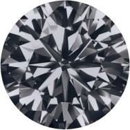 Муассанит 10 мм 4 карата Цвет: серый Огранка: Круглая КР57 (бриллиантовая) 